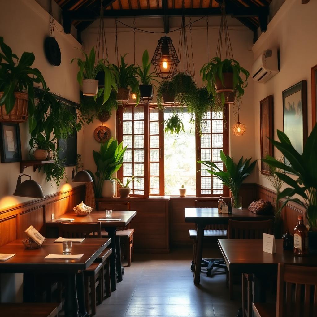 Interior Lamis Resto, warung Bali nyaman di Sanur